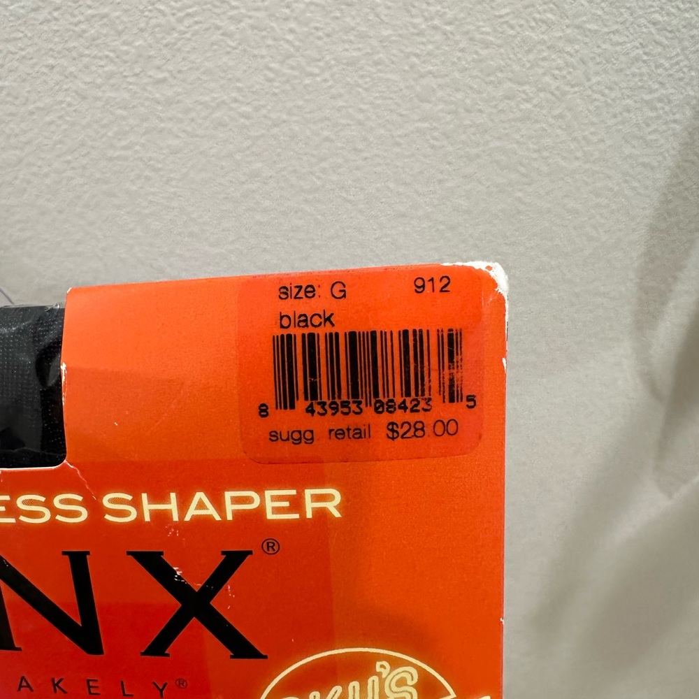 Spanx higher power footless panty hose size G NIB BLACK - Picture 4 of 6